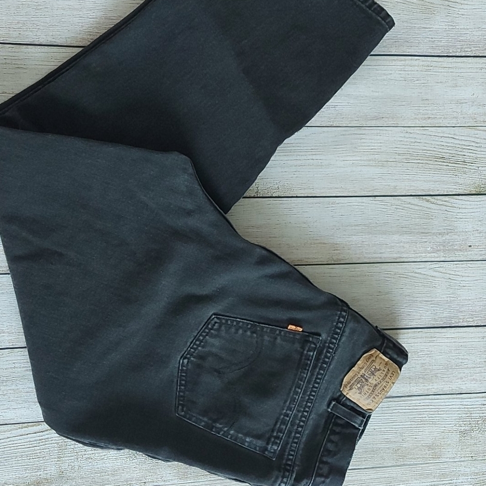 Vintage Orange  Tab Levis's Faded Black